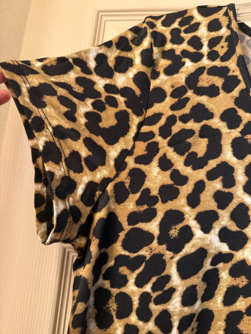 Absolutely ❤️ It !! Leopard Print Shift Stretchy Classic Comfort Dress 2XL NWT - Picture 6 of 10
